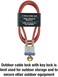 Master Lock 719D Steel Cable with Integrated Outdoor Padlock with Key, 1 Pack