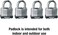 Master Lock 1803Q Fortress Outdoor Padlock with Key, 4 Pack Keyed-Alike