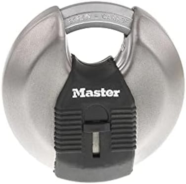 Master Lock M50XD Magnum Heavy Duty Stainless Steel Discus Padlock with Key