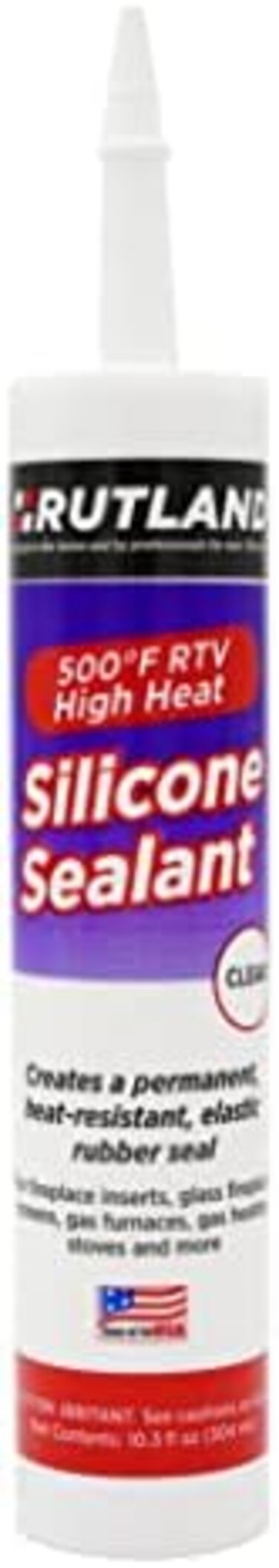 روتلاند برودكتس سيليكون عالي الحرارة ار تي في 500 درجة فهرنهايت، مانع للتسرب لدرجات الحرارة العالية، صنع في الولايات المتحدة الامريكية، شفاف، خرطوشة 10.5 اونصة