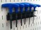 Wall Control Pegboard Screwdriver Holder Bracket Slotted Metal Pegboard Accessory Pegboard and Slotted Tool Board &ndash; Black