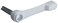 CRL Sliding Patio Door Latch Lever for Milgard, White