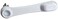 CRL Sliding Patio Door Latch Lever for Milgard, White