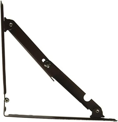 JR Products 20735 Folding Shelf Bracket - Brown, 7.75" x 7.75" x 11.75