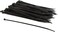 SE 100 Black Nylon Cable Zip Ties lf Locking 3.6mm x 8