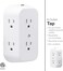 Ge(R) 56575 6-Outlet Grounded Wall Tap With Transformer/Resettable Circuit