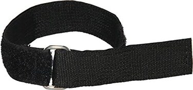 ENVISIONED Heavy Duty Cinch Straps with Stainless Steel Metal Buckle, Reusable Durable Hook and Loop, Multipurpose Securing Straps - 6 Pack - 1" x 15