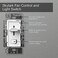 Lutron Electronics SFSQ-LF-WH Skylark Fan Control, White