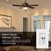 Lutron Electronics SFSQ-LF-WH Skylark Fan Control, White