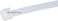 Monoprice Cable Tie 8 inch 40LBS, 100pcs/Pack - White
