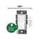Lutron DVCL-153P-GR LED+ Dimmer Switch, 1 pack, Gray