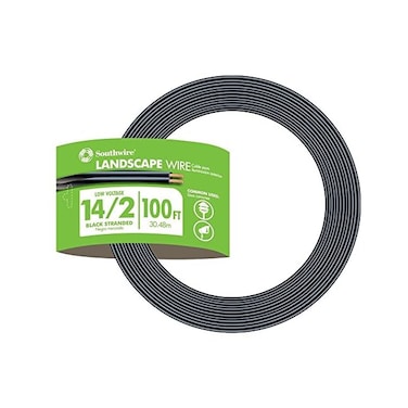 Southwire Woods 55213243 14/2 Low Voltage Outdoor Landscape Lighting Cable; 100-Feet; 100 ft; N; Foot