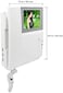 AMOCAM Video Door Phone System, 4.3 Inch Clear LCD Monitor Wired Video Intercom Doorbell Kits, Night Vision Camera Door Bell Intercom, Doorphone Telephone style for Home Improvement