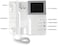 AMOCAM Video Door Phone System, 4.3 Inch Clear LCD Monitor Wired Video Intercom Doorbell Kits, Night Vision Camera Door Bell Intercom, Doorphone Telephone style for Home Improvement
