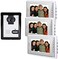 AMOCAM 7inch LCD Monitor Wired Video Intercom Doorbell System, 1 Camera 3 monitor Video Door Phone Bell Kits, Support Monitoring, Unlock, Dual-way Door Intercom, IR Night Vision