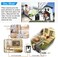 AMOCAM 7inch LCD Monitor Wired Video Intercom Doorbell System, 1 Camera 3 monitor Video Door Phone Bell Kits, Support Monitoring, Unlock, Dual-way Door Intercom, IR Night Vision