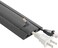 UT Wire UTW-CP501-GY 5-Feet Cord Protector with 3-Channels, Dark Gray