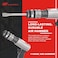 Ingersoll Rand 114Gqc Air Hammer - 3 Pc Chisel Set With Tapered Punch, Panel Cutter, Flat Chisel, 2-5/8 Inch Stroke, 3500 Bpm, Lightweight, Compact, Gray