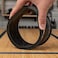 POWERTEC 70149 4 Inch Dust Control Flex Cuff with Steel Hose Clamps, Hose Connector Rubber Cuff Coupler for Woodworking Dust Collection Fittings, Dust Collector Accessories &amp; Machinery, 1 pack- Black