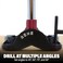 Milescraft 1318 Drillmate Portable Drill Guide - Multi-Angle Attachment Compatible With Most 3/8 In. Accessories Self-Centering Base Readouts