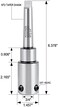 Accusize Industrial Tools Annular Cutter Arbor, Mt2 to 3/4'' Weldon Shank for Drill-Use Annular Cutter on Drill Press, Mc00-0002