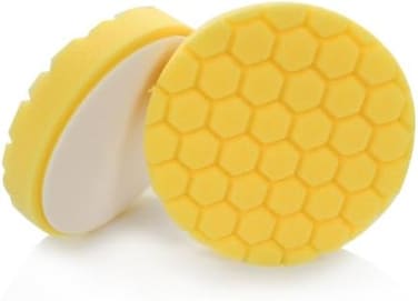 Chemical Guys Hex-Logic Heavy Cutting Pad, Yellow, 5.5Inch, BUFX_101HEX5