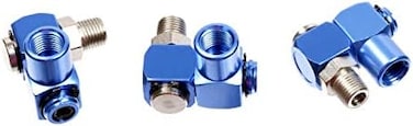 Vector Tools 3 Pack 360 Degree Swivel Air Hose Connector   1/4" NPT
