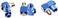 Vector Tools 3 Pack 360 Degree Swivel Air Hose Connector   1/4" NPT
