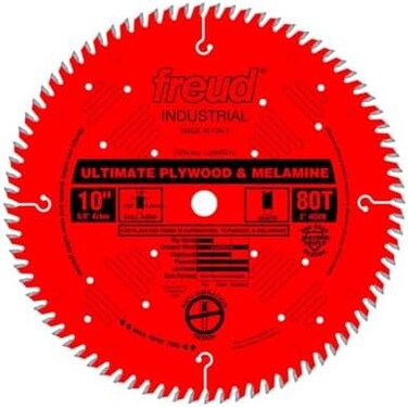 Freud LU80R010: 10" Ultimate Plywood &amp; Melamine Blade