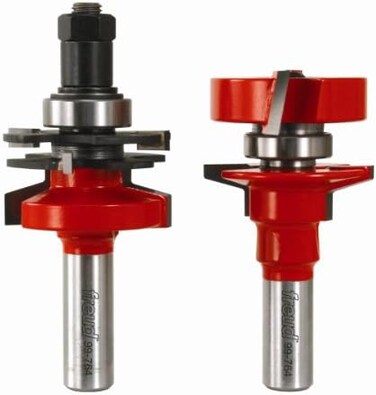Freud 1-11/16" (Dia.) Premier Adjustable Rail &amp; Stile Bit with 1/2" Shank (Bevel) (99-764)