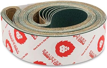 Red Label Abrasives 2 X 72 Inch 24 Grit Metal Grinding Zirconia Sanding Belts, 6 Pack