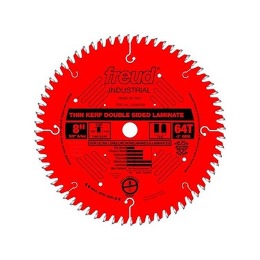 Freud LU96R008: 8" x 64T Thin Kerf Double Sided Laminate/Melamine