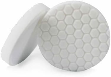 Chemical Guys BUFX_104HEX4 - Hex-Logic Light-Medium Polishing Pad, White (4 Inch)