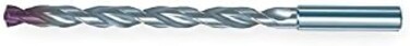 Guhring 9055250065000 RT100 C Carbide Extension Drill, High Performance, 12xD, Coolant Fed, FIREX Coated, 135 Degree, 6.5 mm Size, 146 mm Overall Length