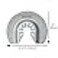 XXGO 4 Pcs Oscillating Multi Tool Diamond Segment Swing Semi Circle Grit Grout Saw Blades XG4002D
