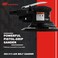 Ingersoll Rand 300G Edge Series 6" Air Random Orbit Sander with 360 Degree Swivel Vacuum Adapter, Powerful 1/5 HP Motor, Lightweight, Low Vibration, Diffused Rear Exhaust, Black