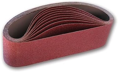IVY Classic 43060 Flex-Abrasive 3-Inch x 21-Inch 36 Grit Extra Coarse Resin Cloth Aluminum Oxide Sanding Belt, 10-Pack