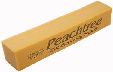 Peachtree Woodworking Supply Large Cleaning Eraser (5.08 Cm X 5.08 Cm X 29.32 Cm), Made Of Natural Rubber, For Removing Dust And Buildup From Friction Belts, Sanding Discs, Drum Sanders, Grip Tape, An