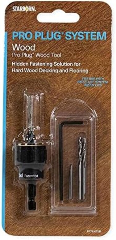 Starborn Industries Smart-Bit Pro Plug System Countersink Drill Bit Tool for Wood Decks, Flooring, and Woodworking