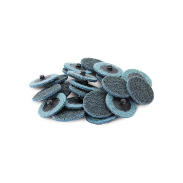 BHA 2" Black Hawk Blue Surface Conditioning Quick Change Discs Fine Prep Pad - 25 Pack