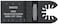Rockwell RW8981K Sonicrafter Oscillating Multitool End Cut Blades with Universal Fit System, 6-Pack