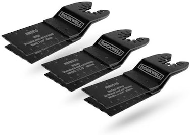 Rockwell RW8981K Sonicrafter Oscillating Multitool End Cut Blades with Universal Fit System, 6-Pack