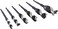 WoodOwl Wood Owl 6 Piece Set OverDrive Fast Boring Ultra Smooth Auger Brad Point Boring Bits Containing the Following Sizes 1/2&rdquo;, 5/8&rdquo;, 3/4&rdquo;, 7/8&rdquo;, 1&rdquo; and 1 1/4&rdquo; 00706
