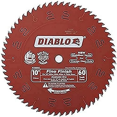 Freud Diabo D1060X Diablo 10-Inch 60 Tooth Hi-ATB Fine Finish Saw Blade