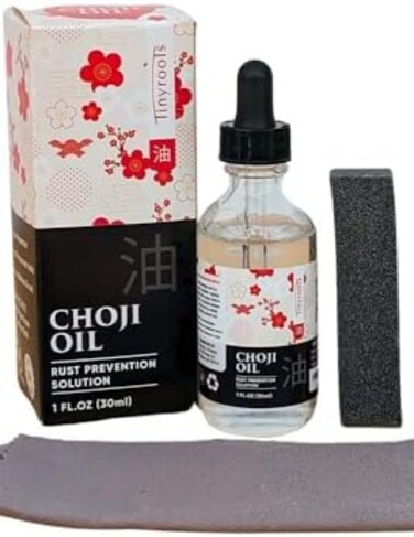 BONSAIOUTLET Tinyroots Choji Oil Tool Cleaning Kit, Simply Wipe The Mineral Oil on to Restore Your Sword, Knives, Bonsai Tools, Includes Rust Eraser and Lint Free Cloth