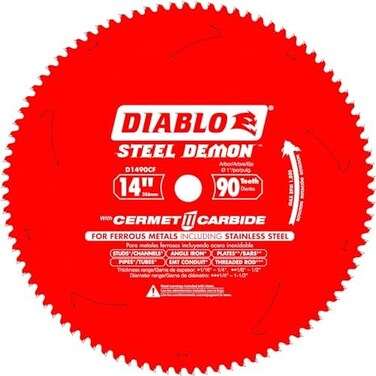 Freud D1490CF 14 in. x 90 Tooth Steel Demon Thin Metal Cutting Saw Blade