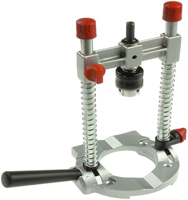 RICHELIEU Wolfcraft 4525404 Multi-Angle Drill Guide Attachment for 1/4In. &amp; 3/8In. Drills,Silver