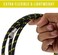 Master Airbrush Premium 10 Foot Nylon Braided Airbrush Hose with Standard 1/8" Size Fittings on Both Ends (Hose color may vary)
