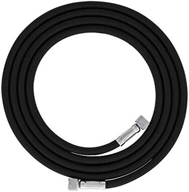 Master Airbrush Premium 10 Foot Nylon Braided Airbrush Hose with Standard 1/8" Size Fittings on Both Ends (Hose color may vary)