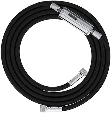 Master Airbrush 10 Foot Nylon Braided Airbrush Hose with Inline Moisture Trap Filter and Standard 1/8" Size Fittings on Both Ends (Hose Color May Vary)